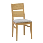 Jídelní židle - dub masiv. ORLY Nově i s čalouněným sedákem. Elegantní a precizně zpracovaná jídelní židle z ušlechtilého materiálu "dub masiv" je vhodná do každého typu interieru. 