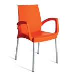 Jednoduchá, plastová, stohovatelná židle s područkami.Boulevard křesílko . Ideální pro venkovní použití, eventuelně pro jídelny a pod. - snadná údržba. Ve více Barvách 
