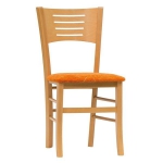 Nově kostry bílá a dub sonoma dřevěná jídelní židle - Verona čalouněná možnost zakázkové látky - cena se mění při výběru varianty Vhodná i pro zátěžový provoz, záruka 36 měsíců. 