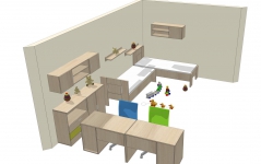 Návrh dětského pokoje ve 3D 
