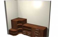 3D návrh obýváku 