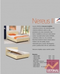Dvoulůžko NERUS Česká výroba, úložný prostor, rošty, velký výběr z látek. 180 x 200 cm spaní . 